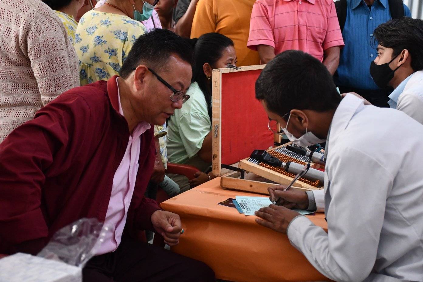 Free Eye Checkup Camp Held at Temi Tea Estate, South Sikkim