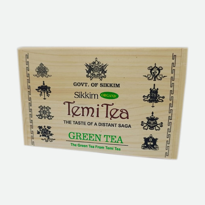 Green Tea Wooden Caddy-LOC