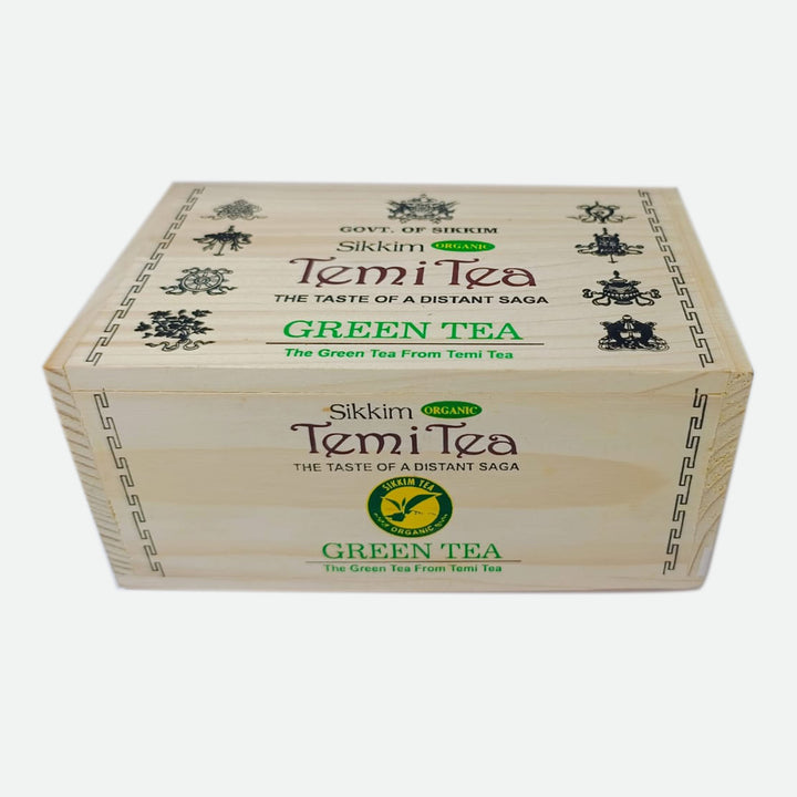 Green Tea Wooden Caddy-LOC