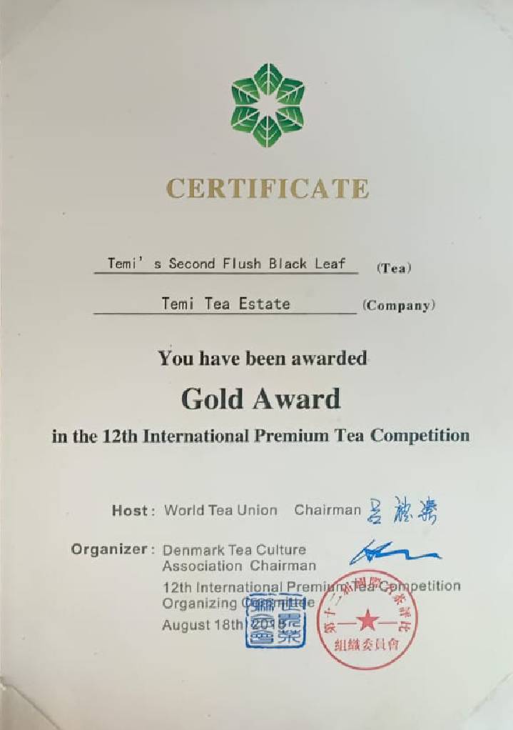 12th International Premium Tea Competition 2018